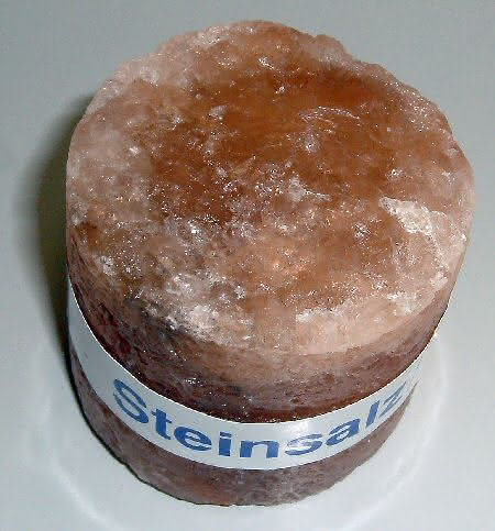 Natriumchlorid Bohrkern aus dem Salzstock