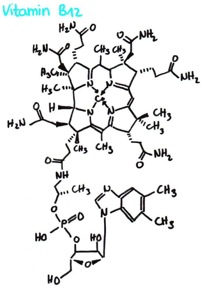 Formel von Vitamin B12