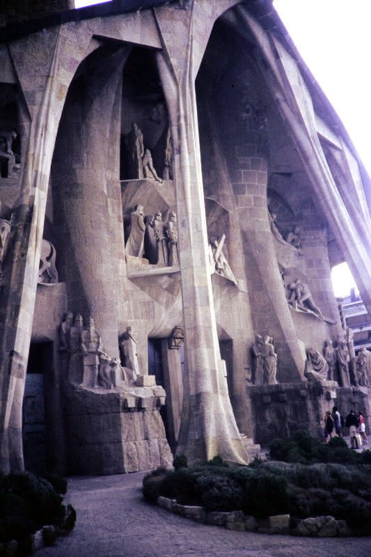 Eingang Sagrada Familia, Kathedrale Barcelona, Gaudi