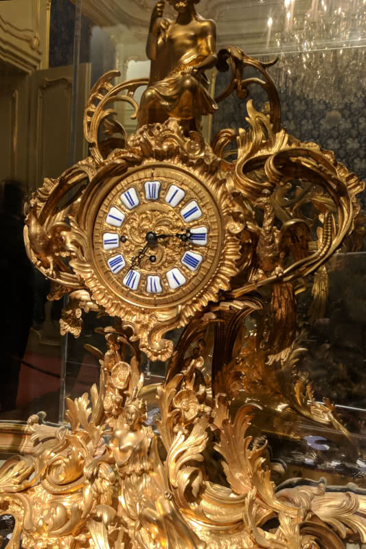 Historische, vergoldete Uhr