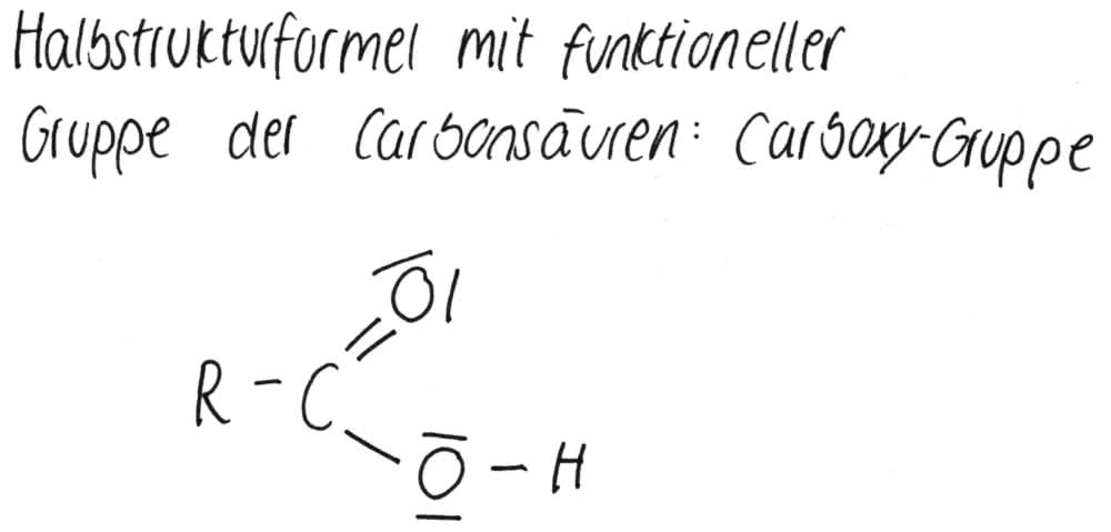 genereller Aufbau von Moncarbonsäuren