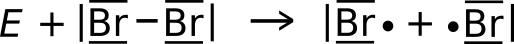 Radikalische Substitution Reaktionsgleichung 1