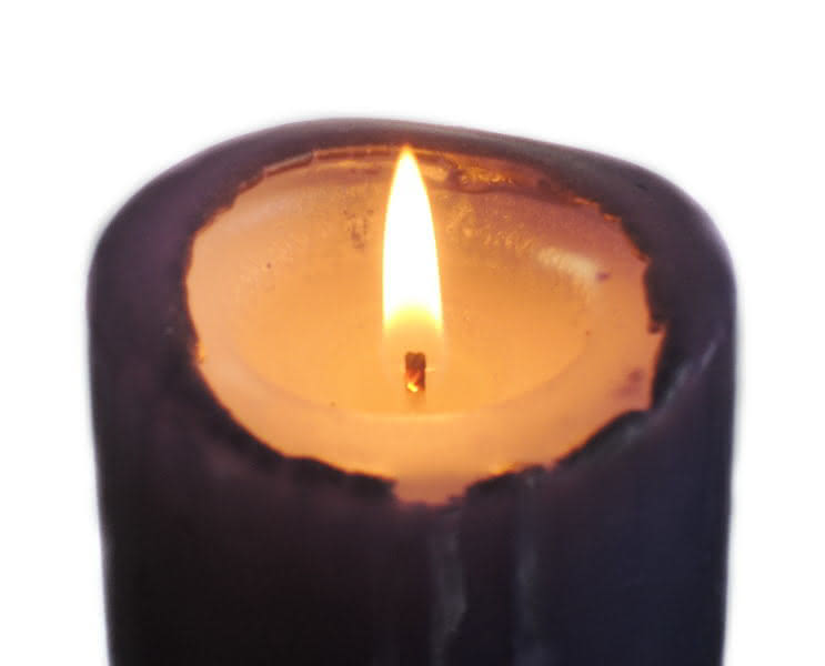 Vollständige Verbrennung von Paraffin (Kerzenwachs)